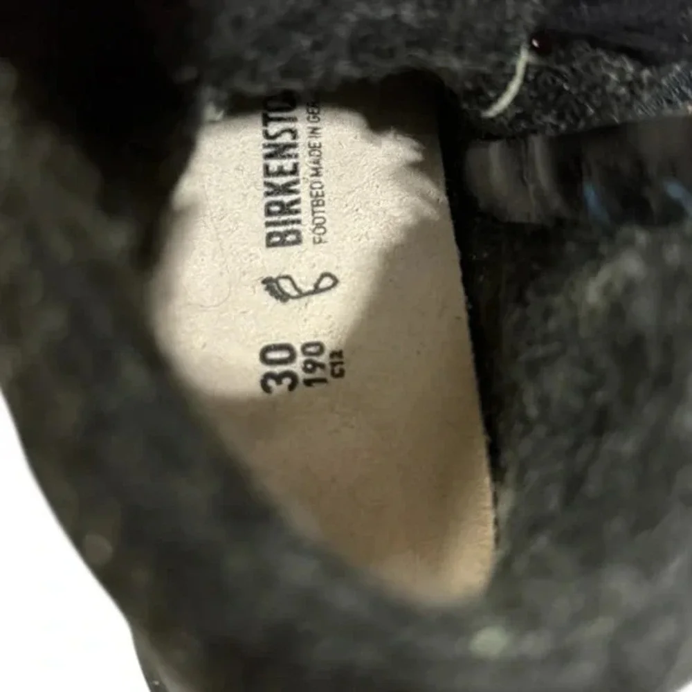 Birkenstock‎ Bartlett Kids Sz EU 30 US C12 Regular Fit Black Boots